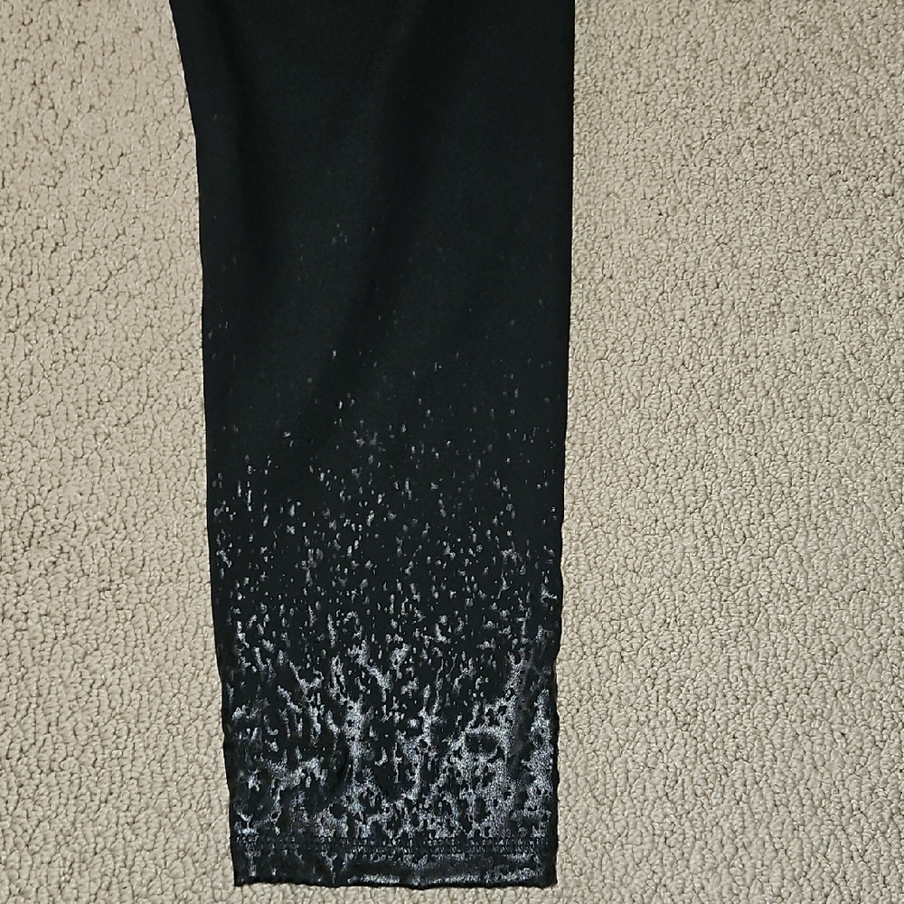 Z By Zobha Black Women's Paterned Leggings - Picture 9 of 10